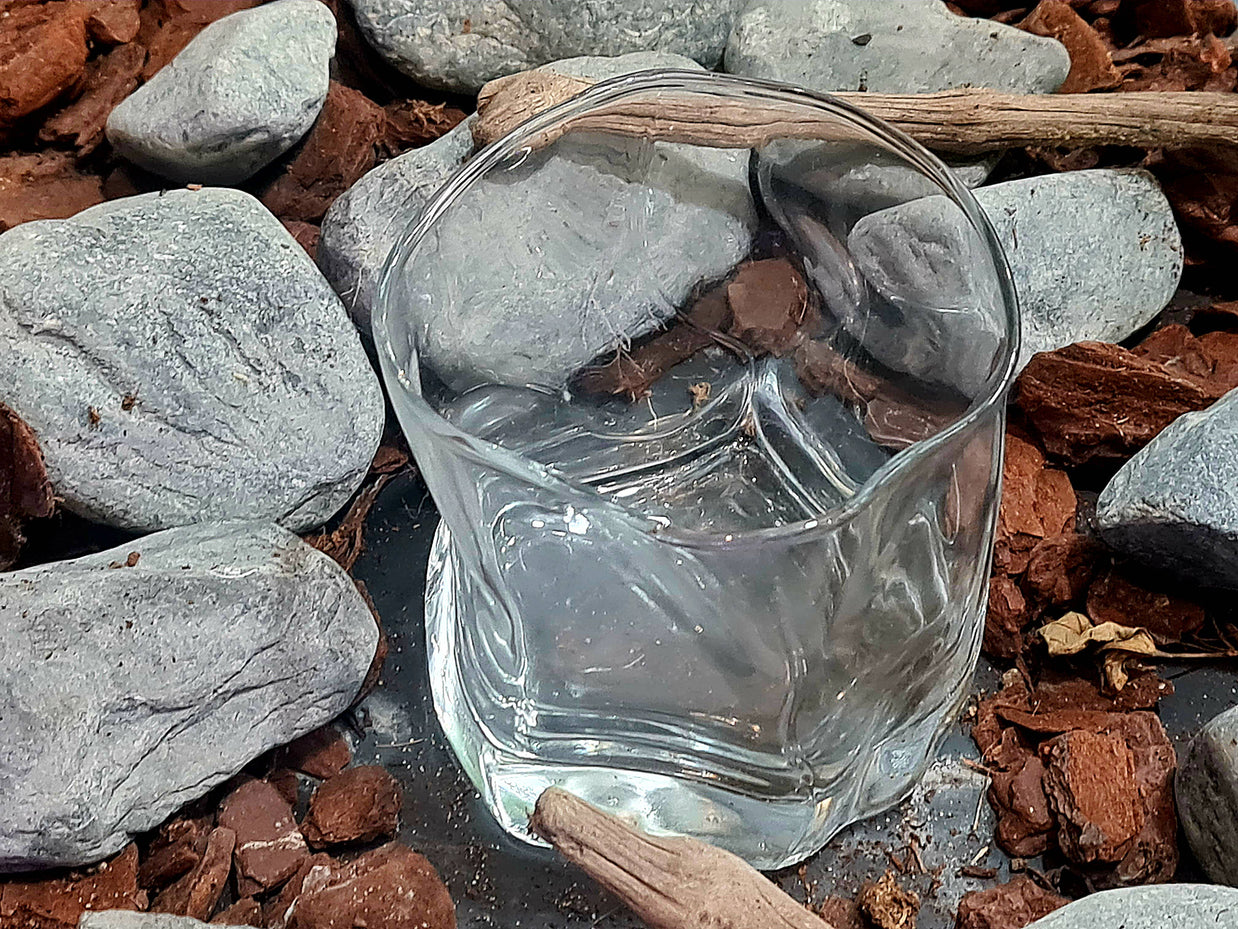 Verres japonais avec boîte cadeau, glaçons en granit et sous-verres | 369: Deux verres