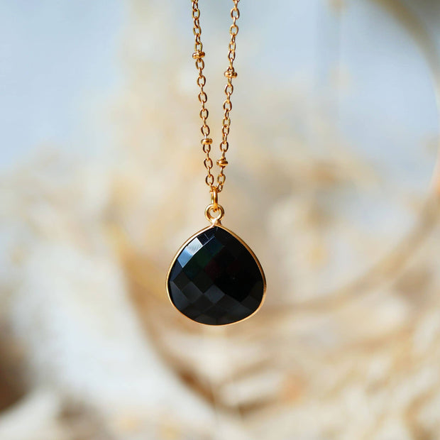 Collier Justine  Onyx Noir