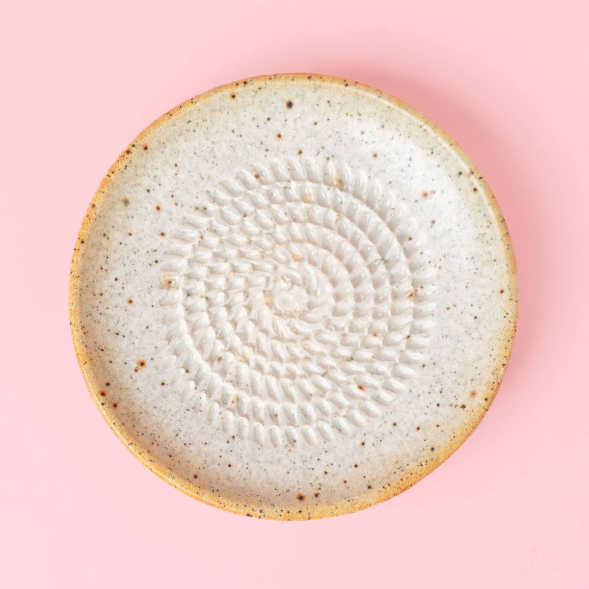 Râpe à ail en céramique - Petite - Beige - Sable