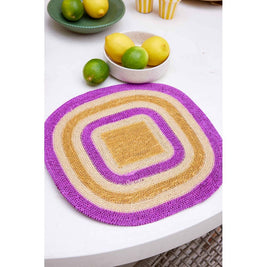Set de table en jonc de mer - Multico Violet Naturel