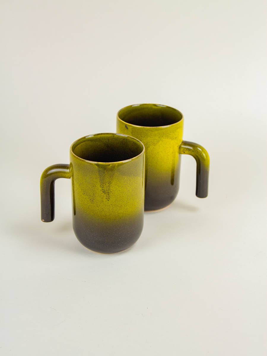 Set de 2 mug Hoa Bien verte