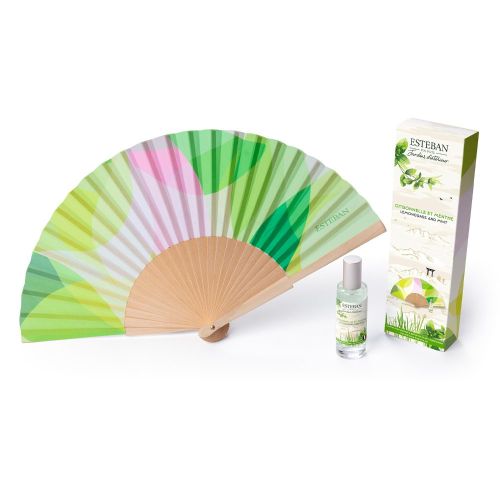Éventail parfumé Citronnelle & Menthe
