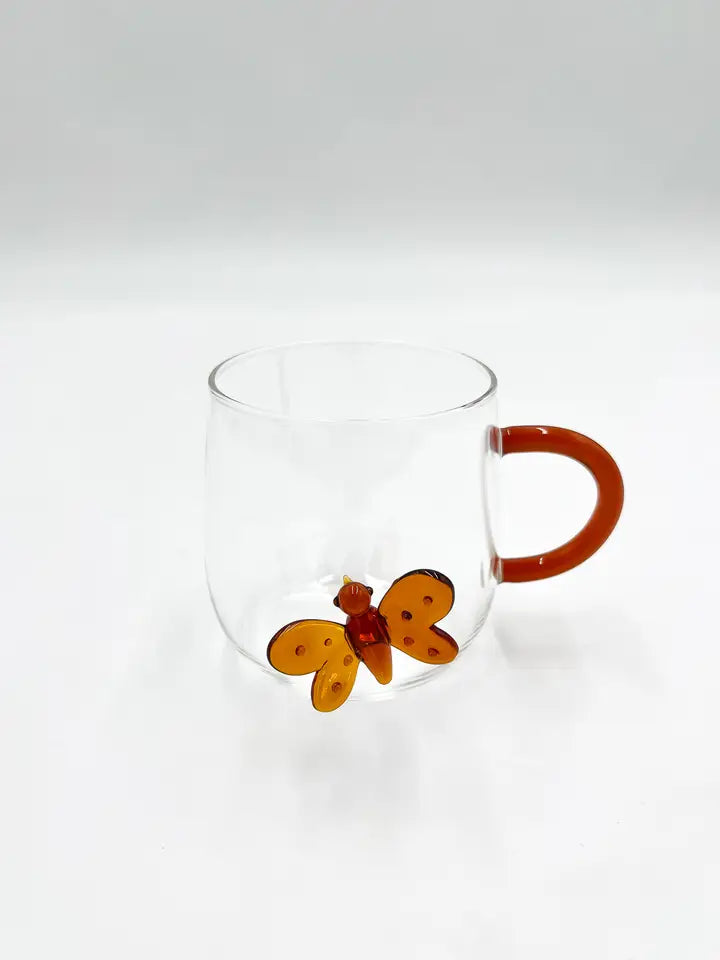 Mug verre PAPILLON
