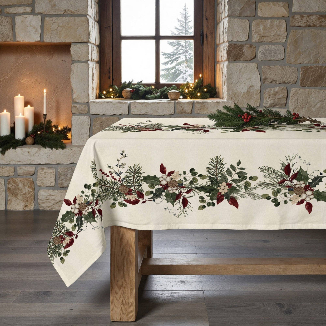 Nappe anti-taches Mistletoe 1225: 250x155 cm