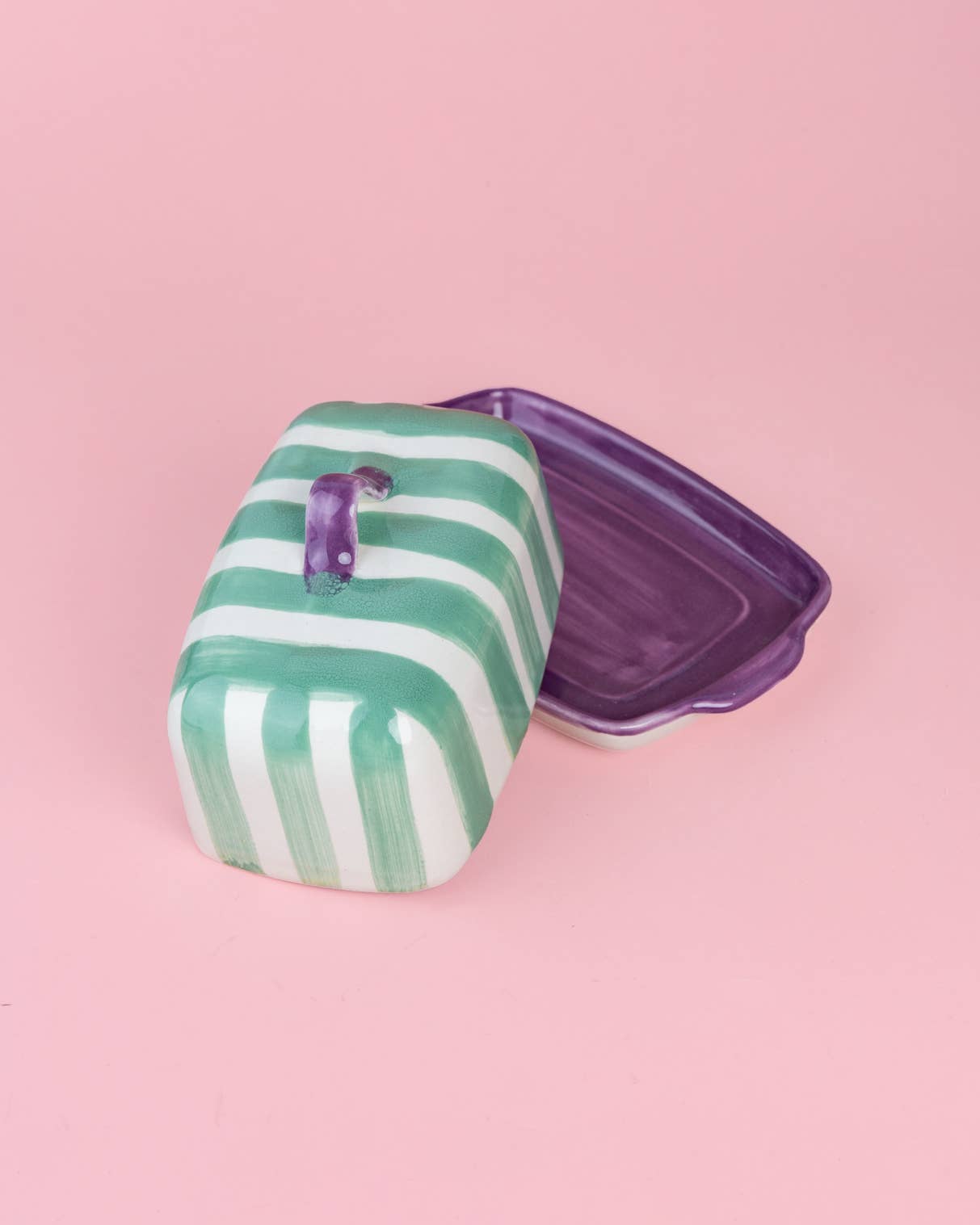 Beurrier en céramique - Esmeralda