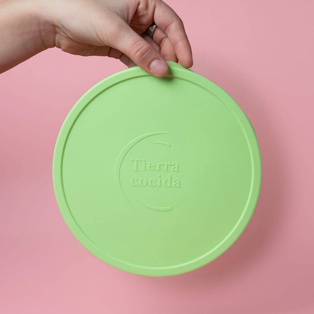 Couvercles en silicone réutilisables sans BPA - Vert / Grand
