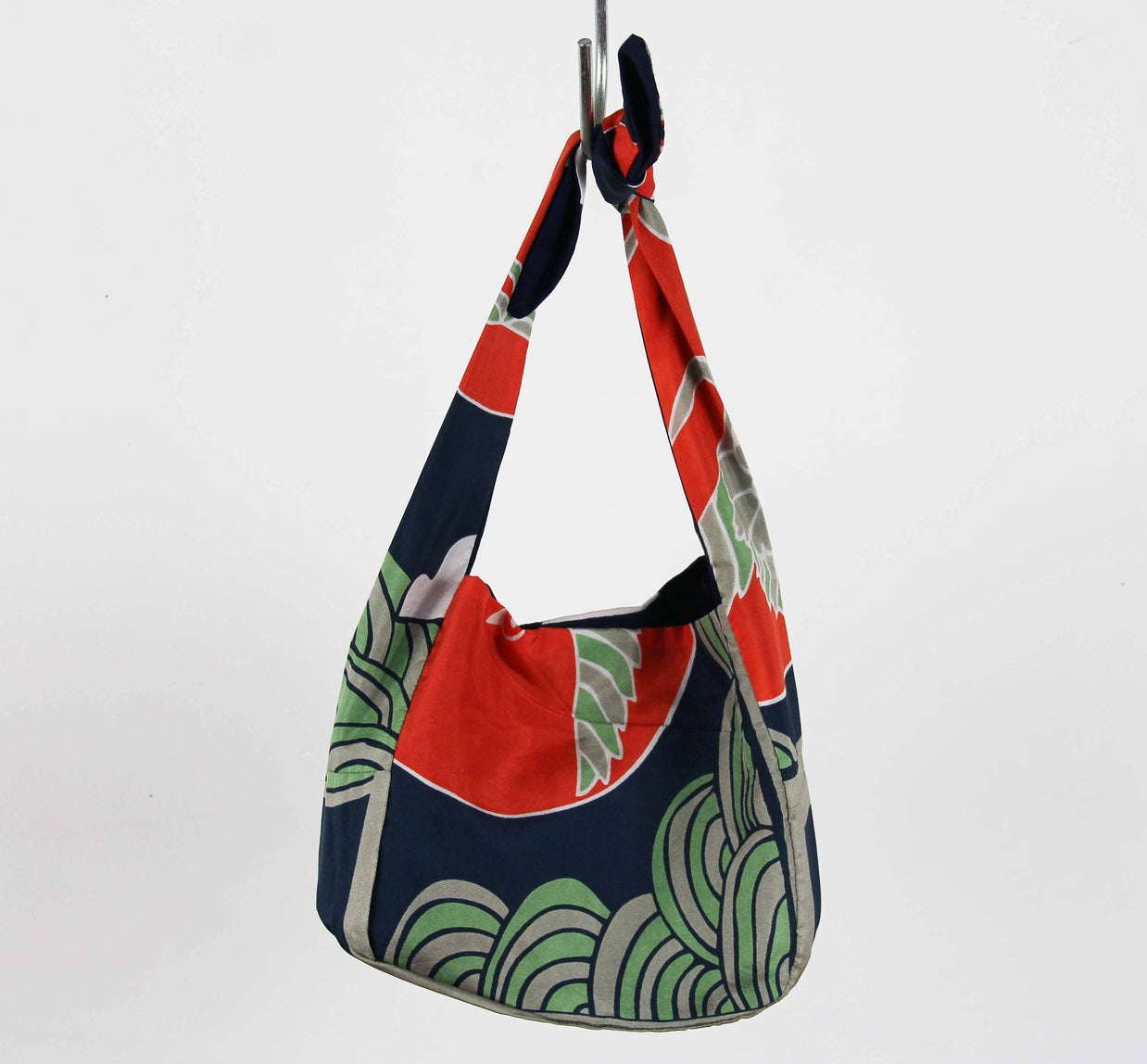 Sac Bobby en Soie Agami Marine