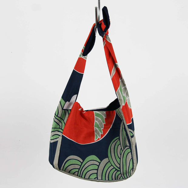 Sac Bobby en Soie Agami Marine