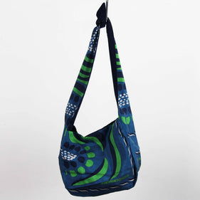 Sac Bobby en Soie Forget Me Not Vert