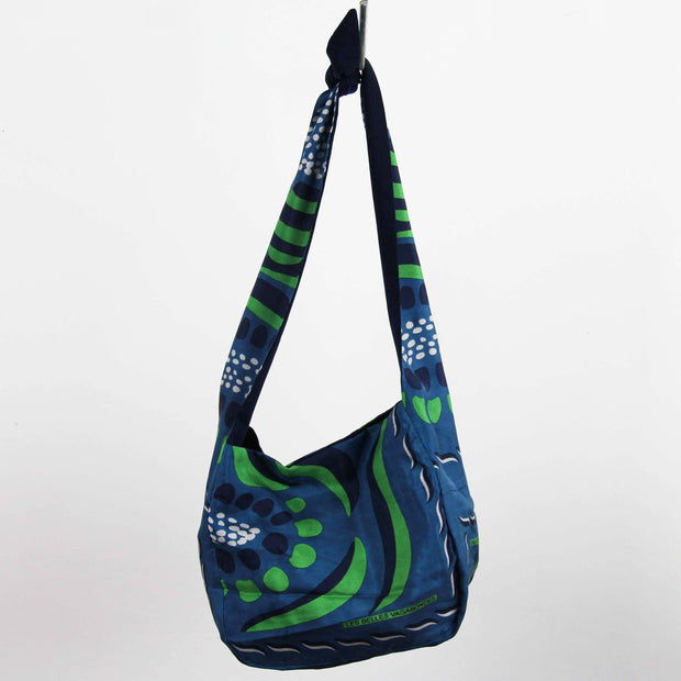 Sac Bobby en Soie Forget Me Not Vert