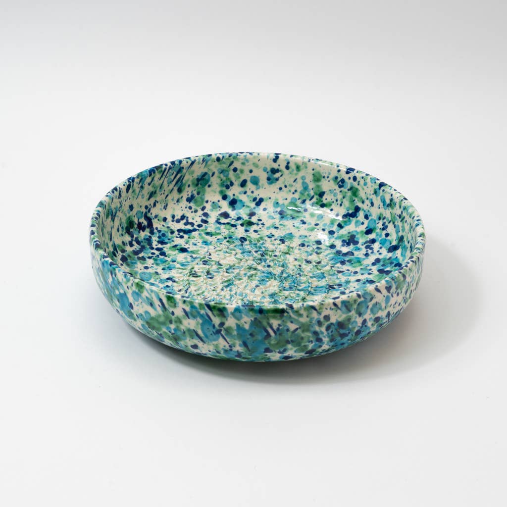 Plaque râpe à ail en céramique - Bleu moyen - Corail