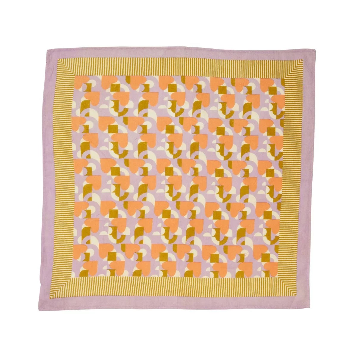 Foulard Indien - Love Mon Coeur Mauve