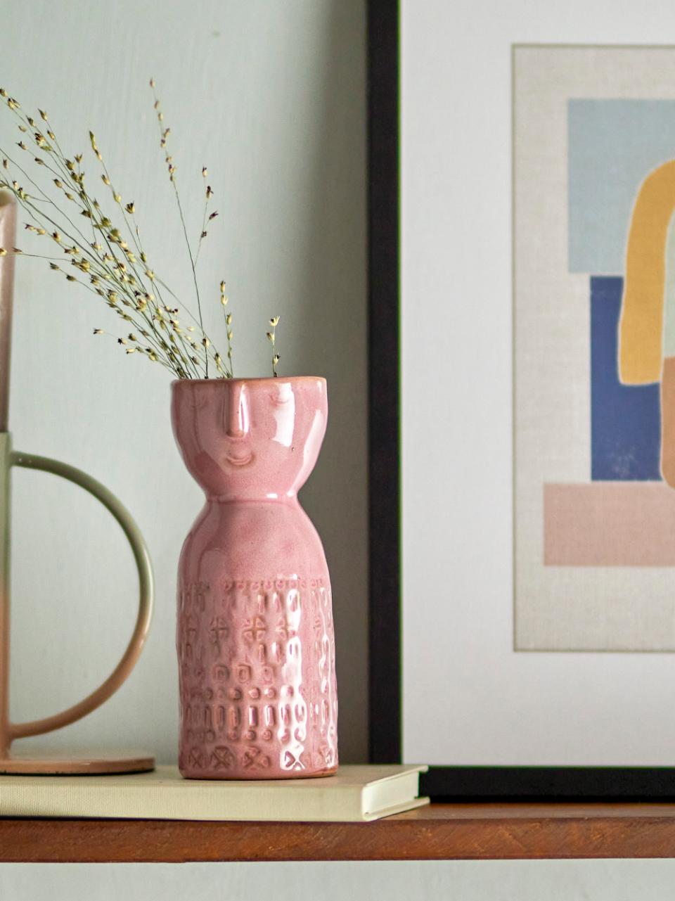 Vase Rose Grès, Embla, Bloomingville
