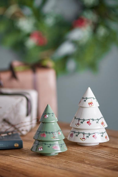 Yule Déco, Blanc, Grès