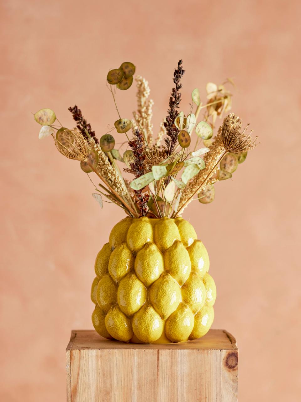 Vase Limone, Jaune, Grès - Bloomingville
