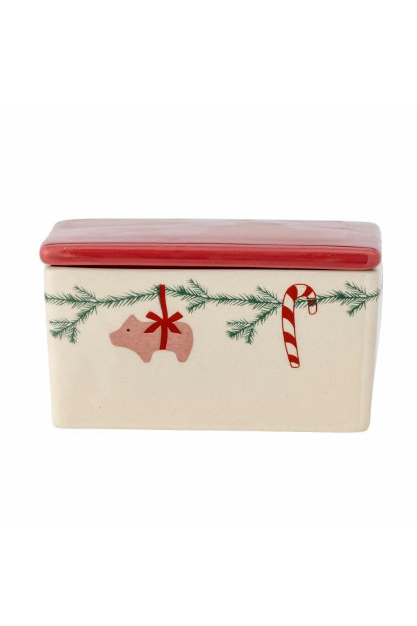 Yule Boîte à beurre, Blanc, Grès