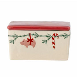 Yule Boîte à beurre, Blanc, Grès