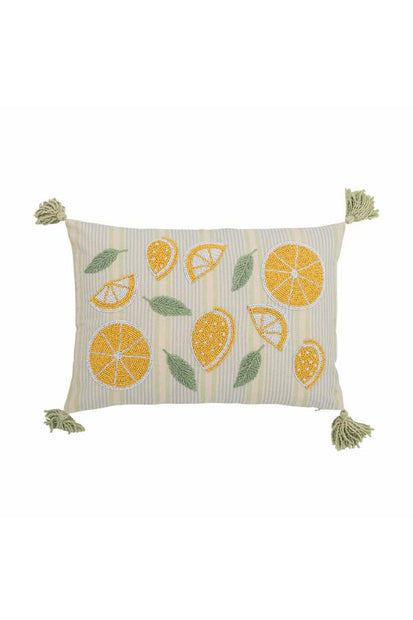 Lemon Coussin, Jaune, Coton