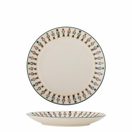 Assiette casse-noisette 20cm , verte, grès