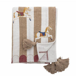 Merry-go-round Plaid, Multicolore, Fibres mélangées