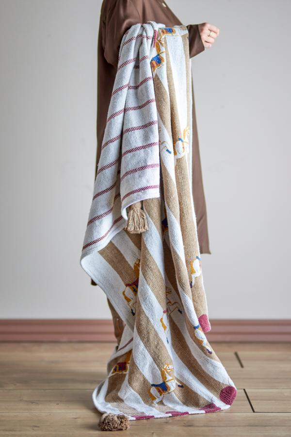 Merry-go-round Plaid, Multicolore, Fibres mélangées