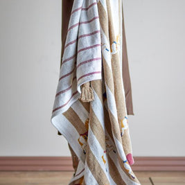 Merry-go-round Plaid, Multicolore, Fibres mélangées