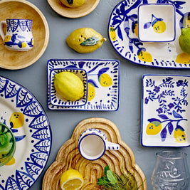 Citron Décoratif en Verre, Limone, Bloomingville