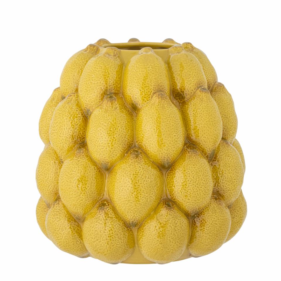 Vase Limone, Jaune, Grès - Bloomingville