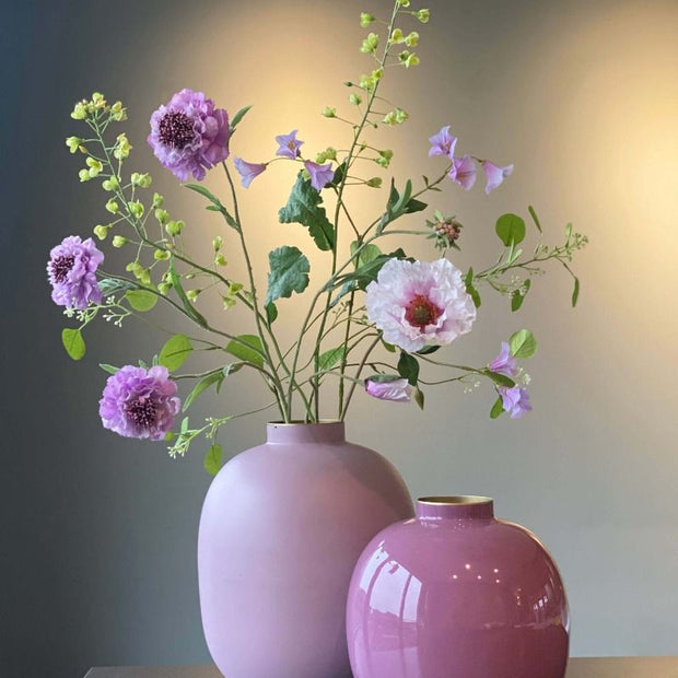 Vase en Métal Lilas 23cm