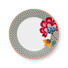 Assiette à Petit Déjeuner Blooming Tales Bleu