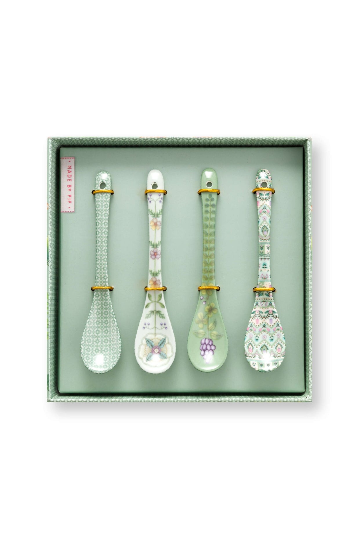 Set/4 Cuillères à Thé Lily&Lotus vert clair