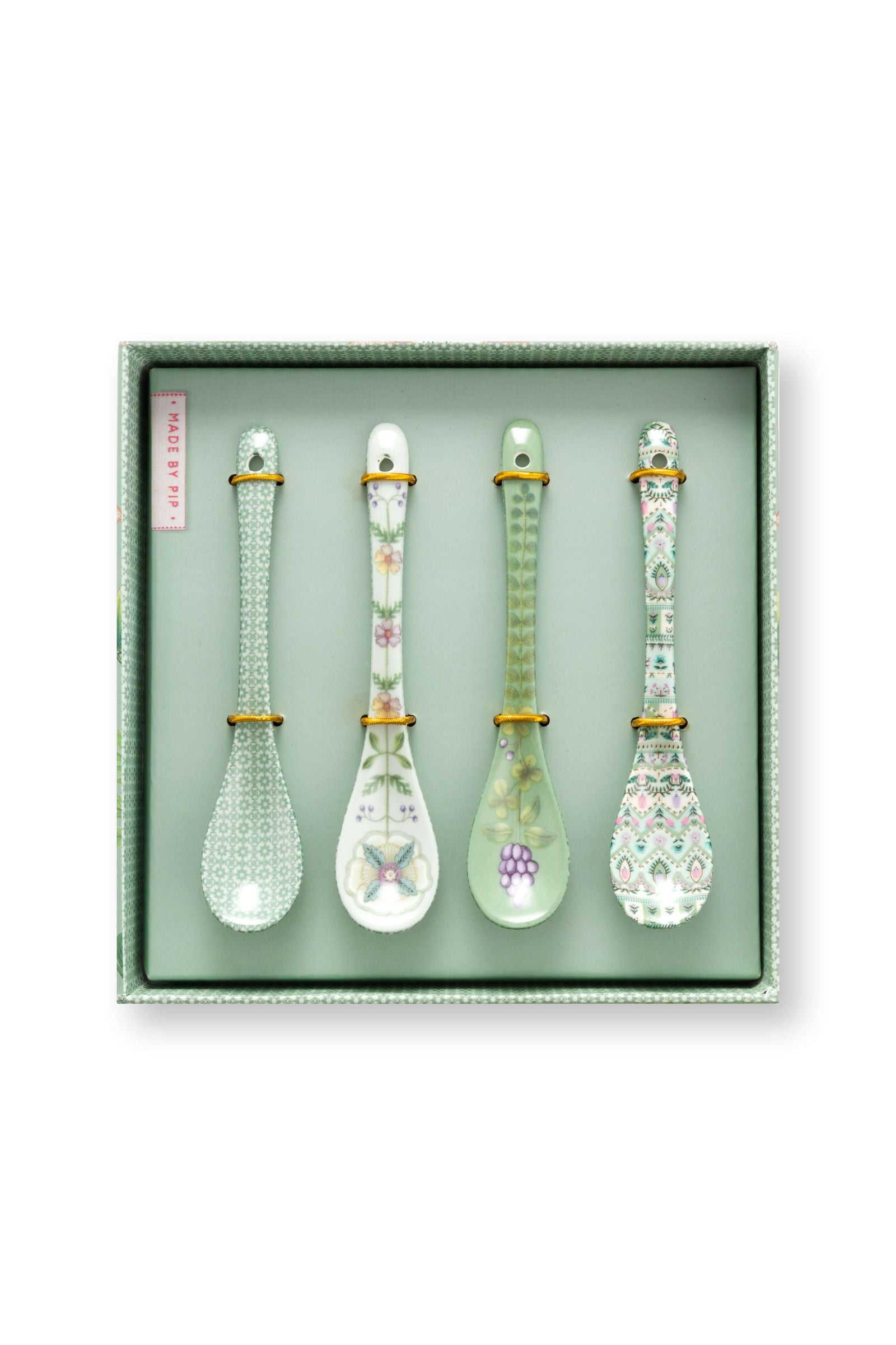 Set/4 Cuillères à Thé Lily&Lotus vert clair