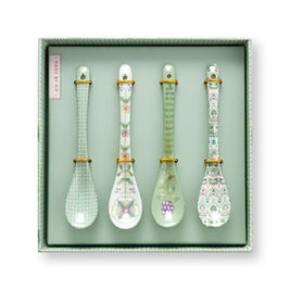 Set/4 Cuillères à Thé Lily&Lotus vert clair