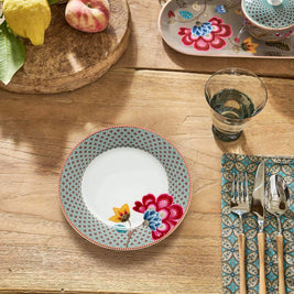 Assiette à Petit Déjeuner Blooming Tales Bleu 23cm