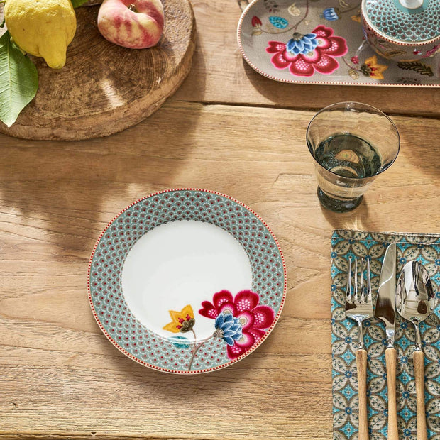 Assiette à Petit Déjeuner Blooming Tales Bleu 23cm