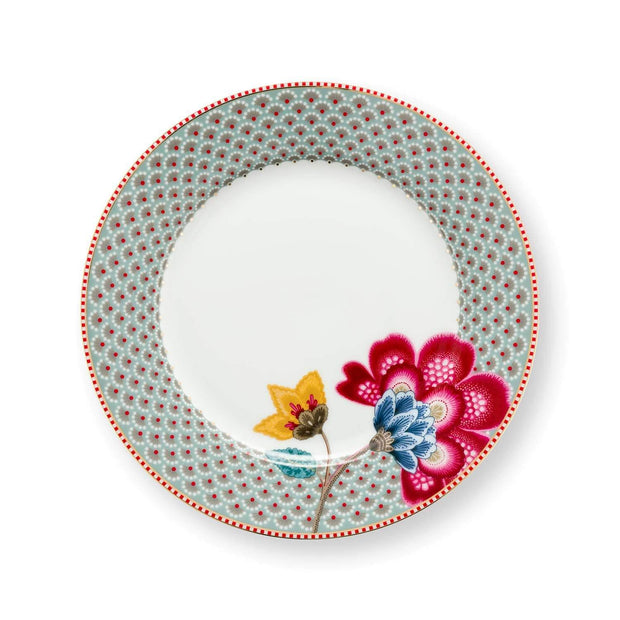 Assiette à Petit Déjeuner Blooming Tales Bleu 23cm