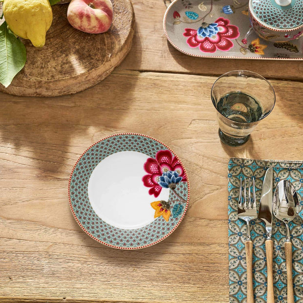 Assiette à Petit Déjeuner Blooming Tales Bleu