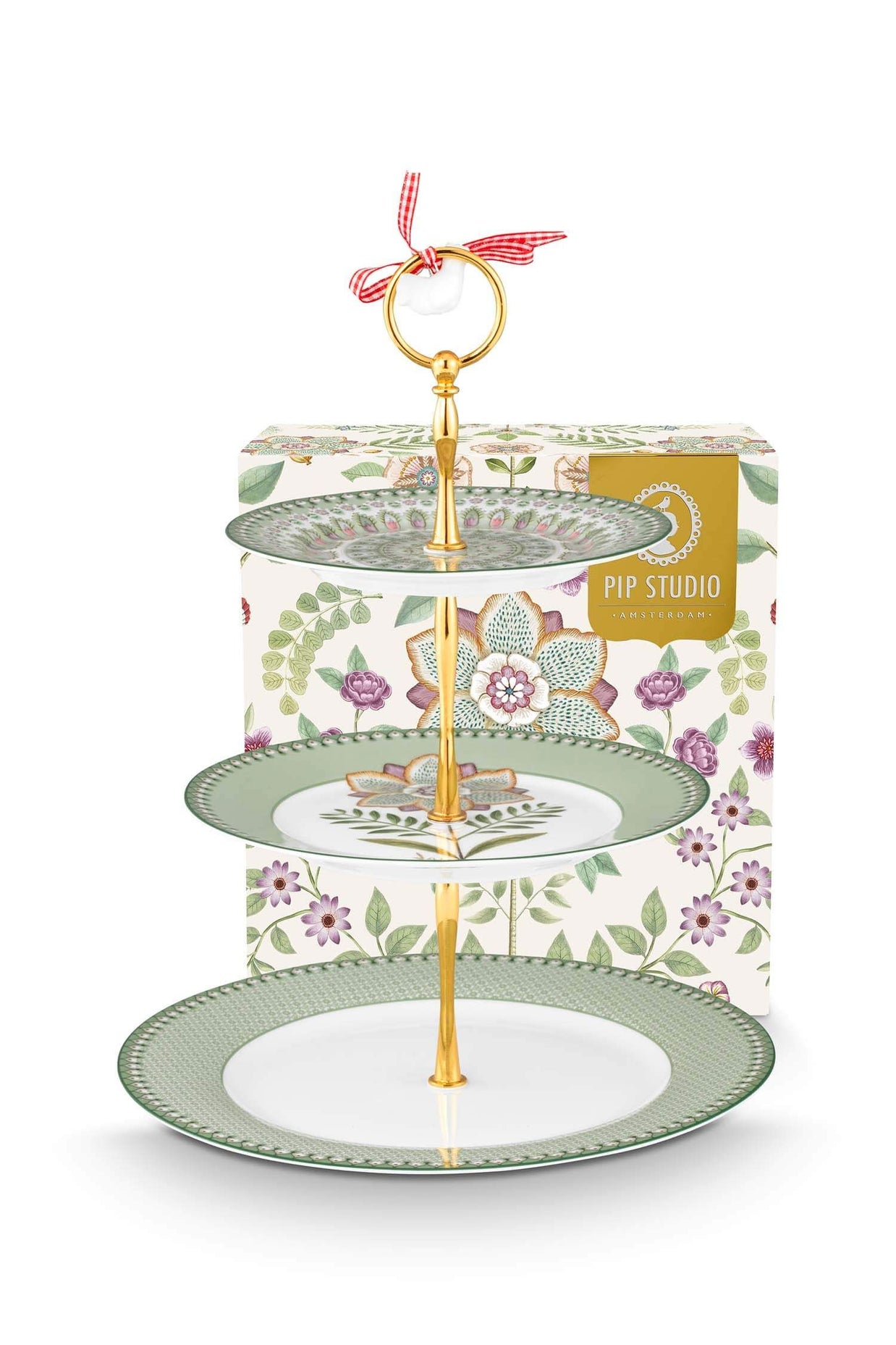 Présentoir à Gâteaux à 3 niveaux Lily&Lotus Vert