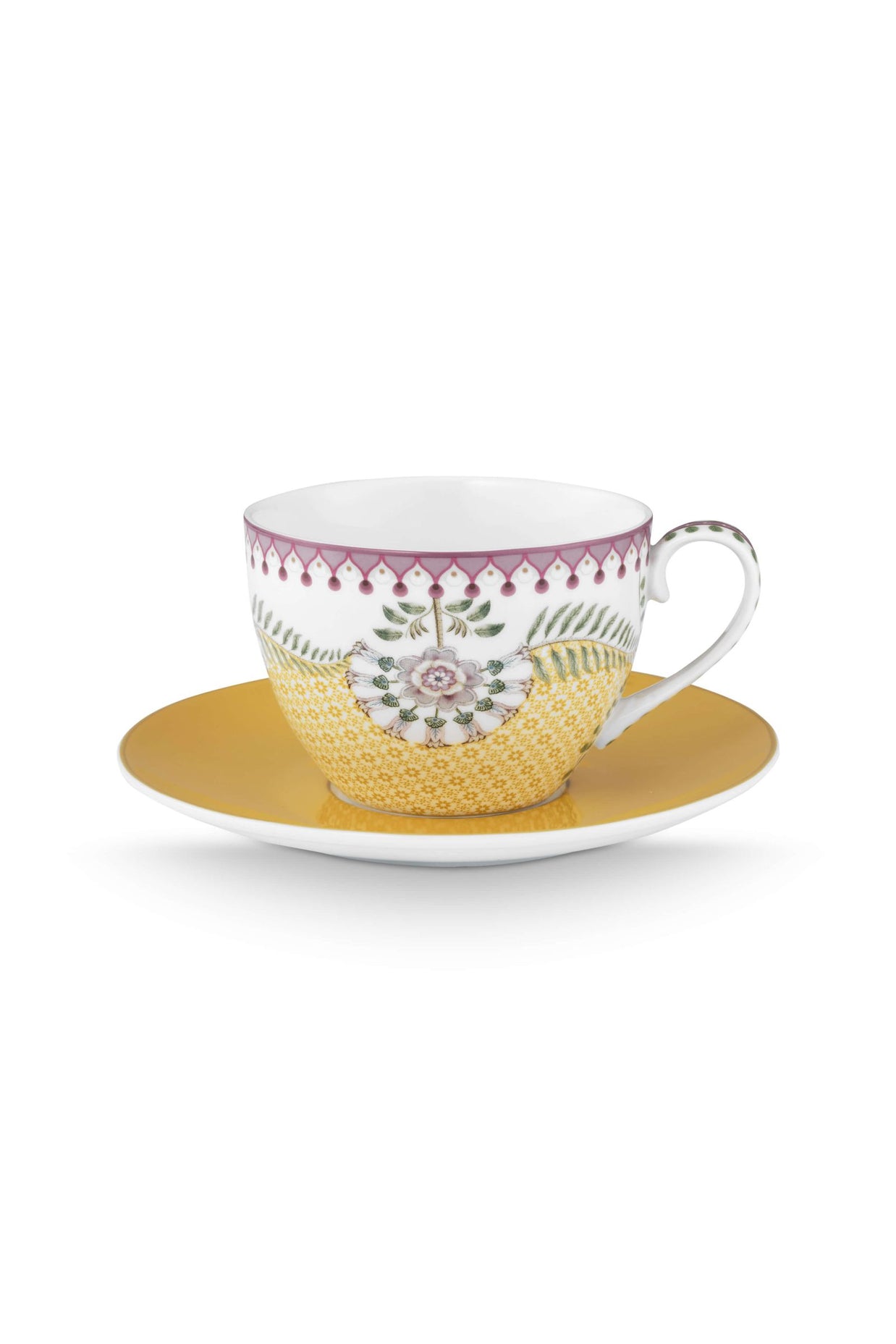 Tasse et Soucoupe Lily&Lotus Tiles Jaune 300ml