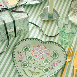 Set/2 Assiettes en Forme de Cœur Lily&Lotus VERT