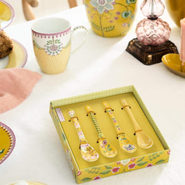 Set/4 Cuillères à Thé Lily&Lotus Jaune