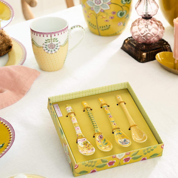 Set/4 Cuillères à Thé Lily&Lotus Jaune