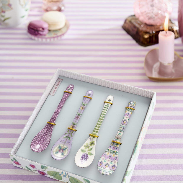 Set/4 Cuillères à Thé Lily&Lotus Lilas