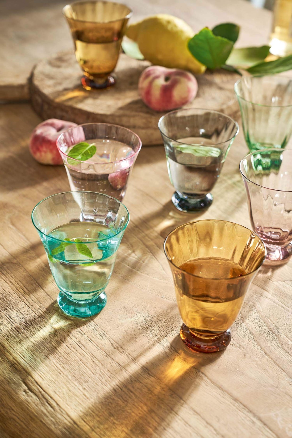 Verre à Eau Tulipe Bleu