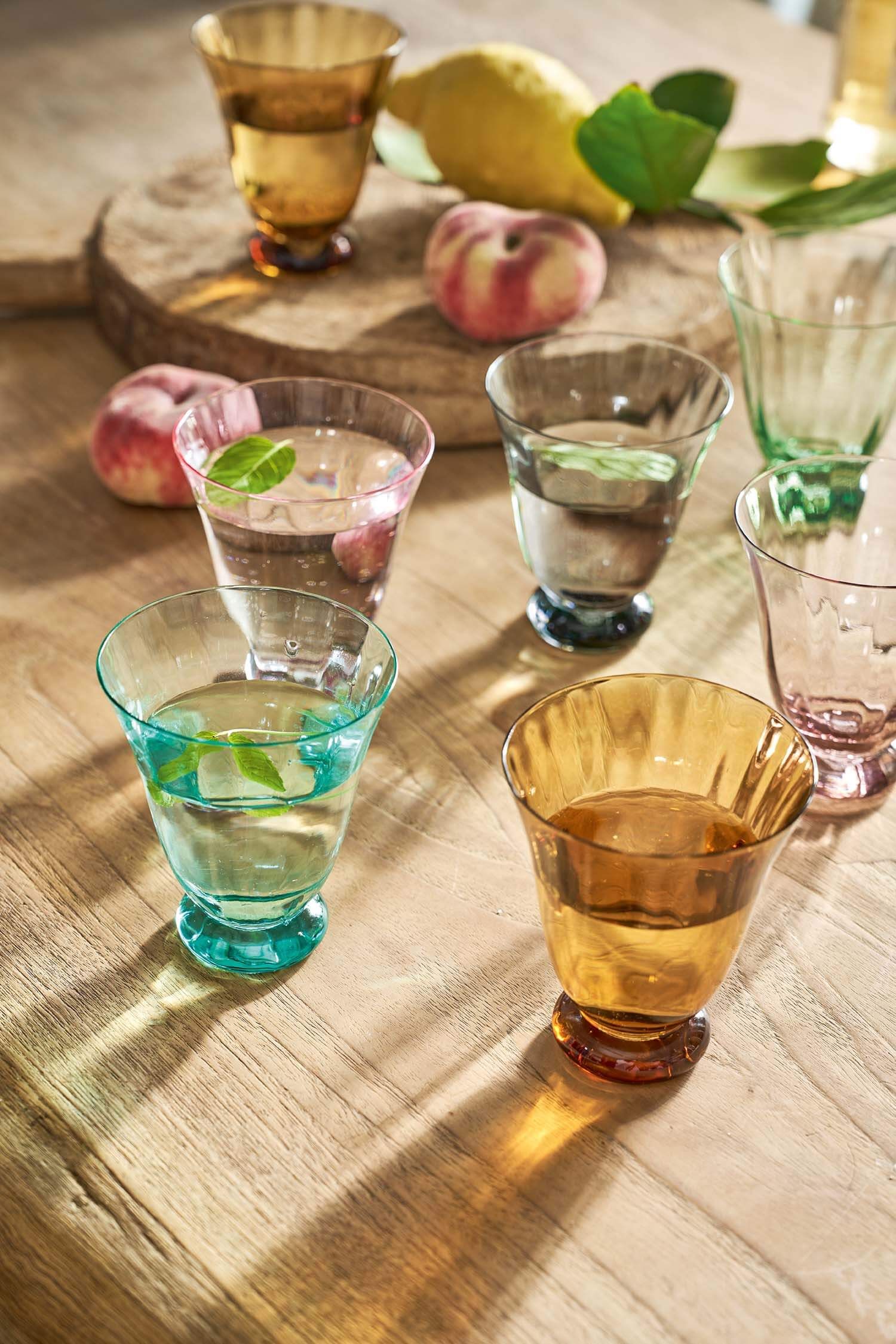 Verre à Eau Tulipe Bleu