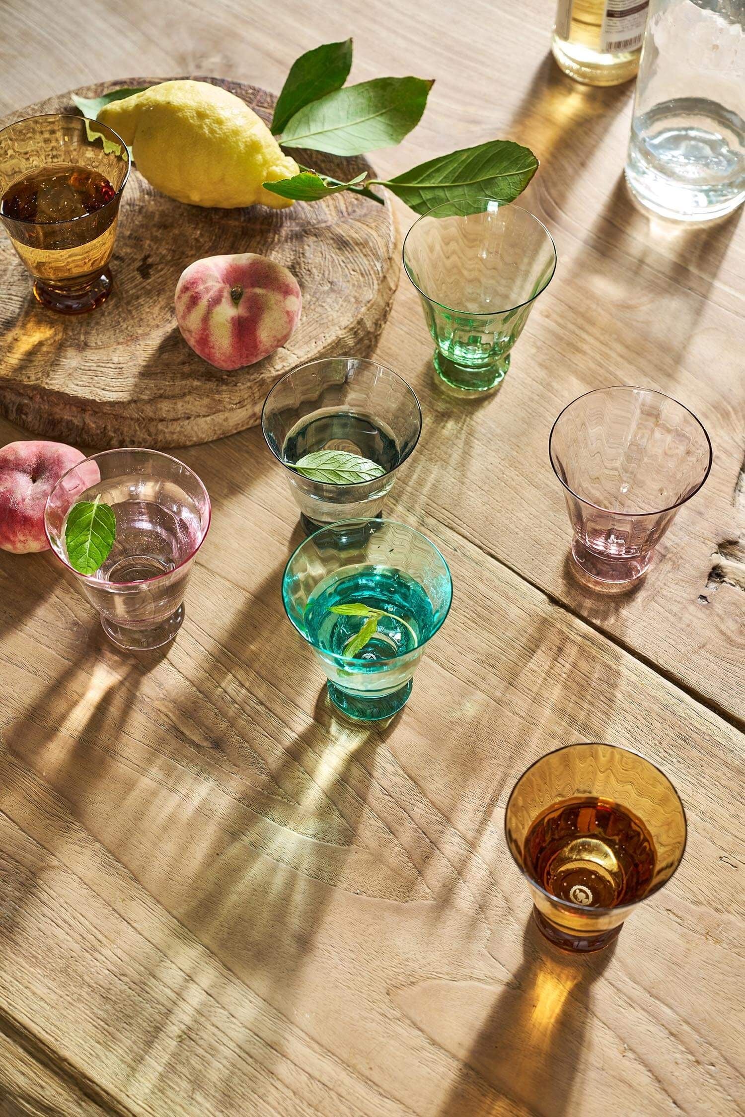 Verre à Eau Tulipe Bleu