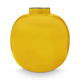 Vase en Métal Jaune 23cm