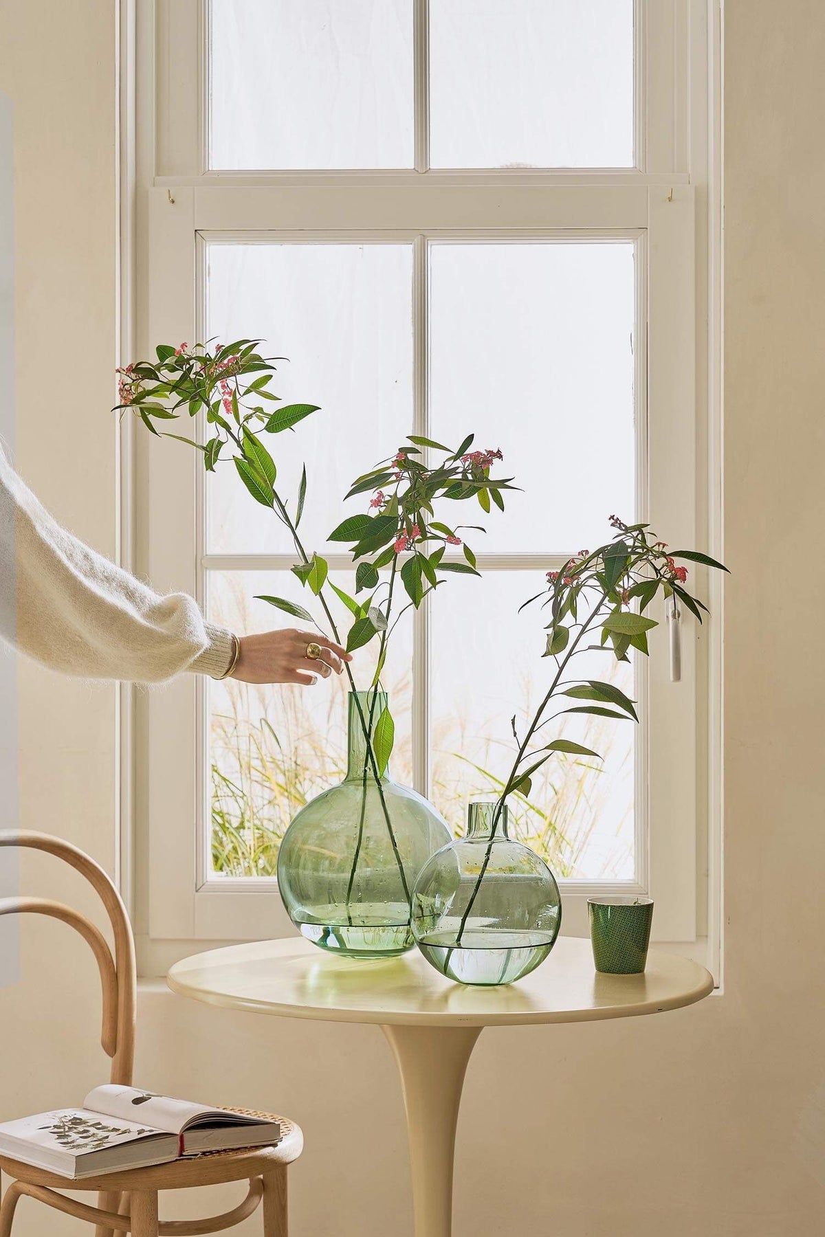 PIP Studio Vase VERRE VERT 35cm