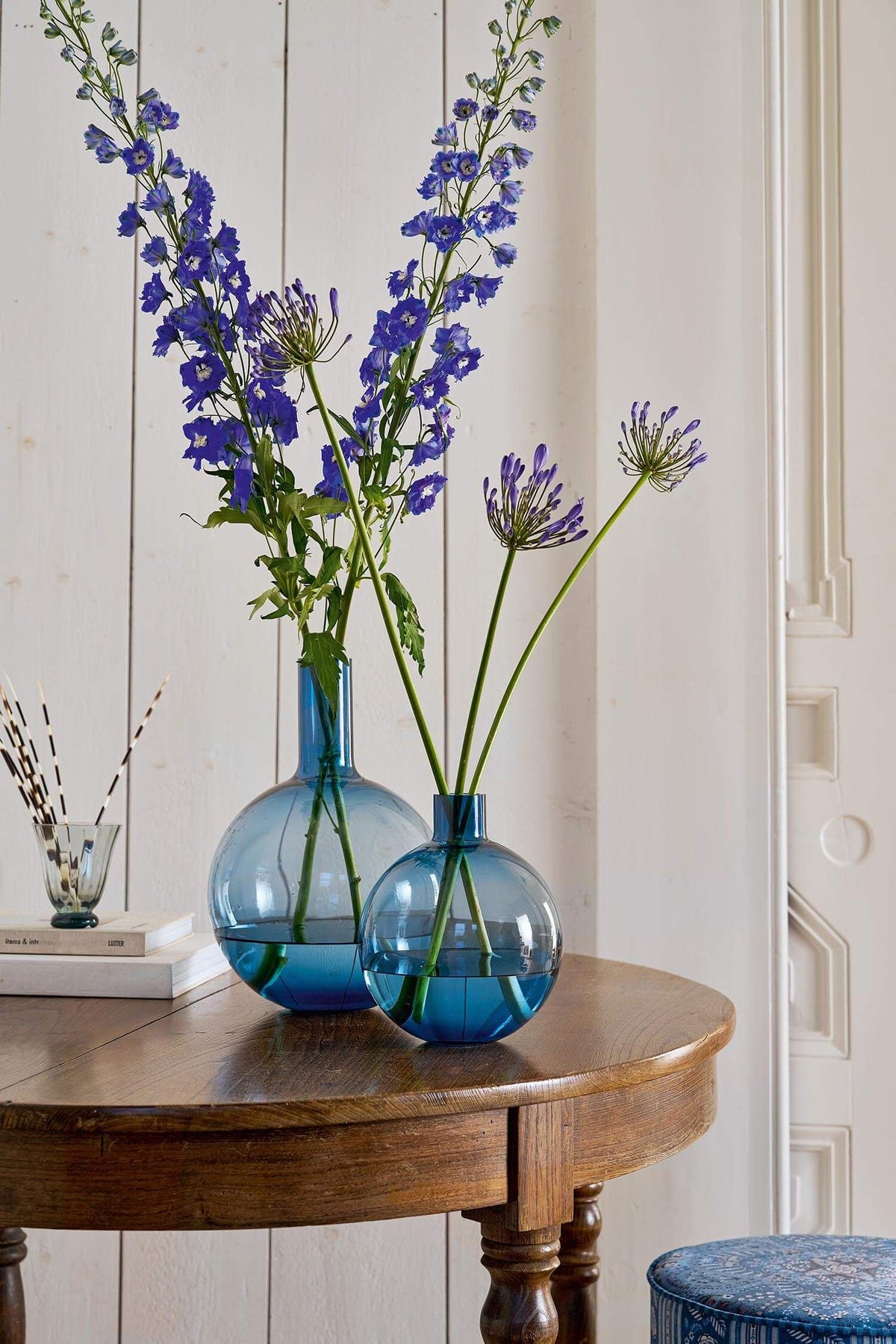PIP Studio Vase VERRE Bleu 22cm