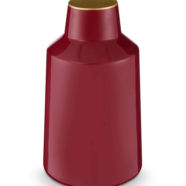 Vase Métal Rouge Foncé 20cm